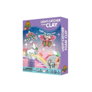 LIGHT CATCHERS FOAM CLAY RAINBOW, UNICORN, BUTTERFLY