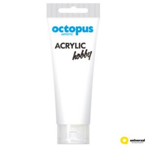 Акрилна боја 75мл octopus Хоби Titanium White
